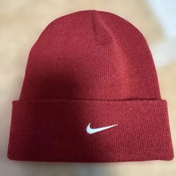 나이키 니트 모자 레드 ONE SIZE
