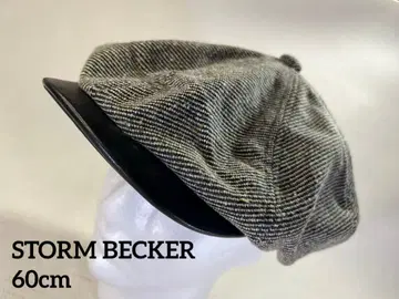 60cm STORM BECKER 스톰베커 챙 가죽 헌팅 캡