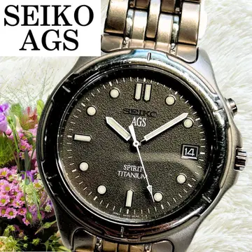 작동 세이코 AGS 스피릿 손목시계 티타늄 데이데이트 5M22