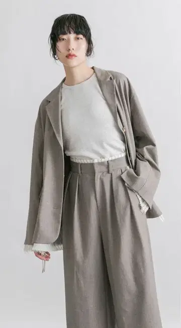 레이어드 디자인 자켓