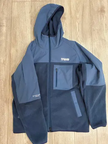 TFW49 후드 부착 네이비 플리스 셋업