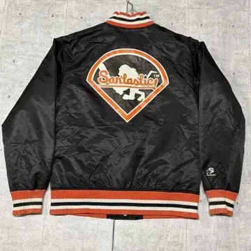 00s SANTASTIC! 바시티 자켓 SARU 빅 로고 산타스틱