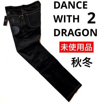 댄스 위드 드래곤 벨로아 느낌 스트레치 팬츠 2 (블랙) 미사용품