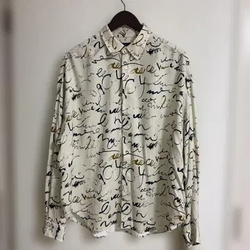 RAGEBLUE 문자 패턴 긴팔 셔츠 M