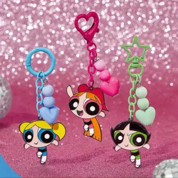 파워퍼프걸 아크릴 키링 3개 세트