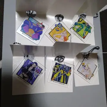 원피스 아크릴 키링 6개 세트 다이소