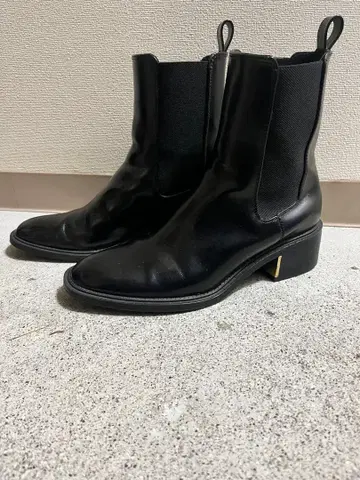 zara 사이드 고어 부츠 37 블랙 23.5