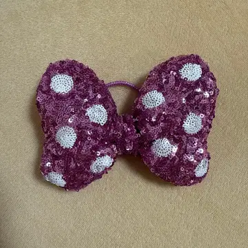 디즈니 머리끈 미니 핑크