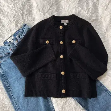 가격 인하 골드 버튼 가디건