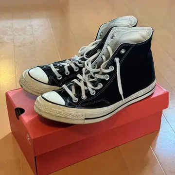 [ 새상품급 ] CONVERSE CT70 블랙 캔버스 스니커즈