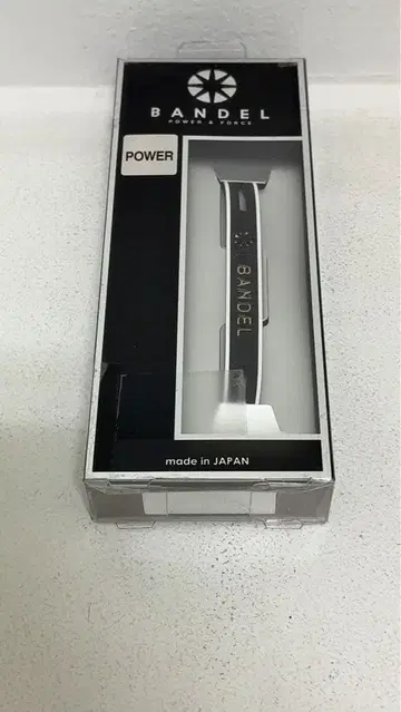 BANDEL 스트링 메탈릭 팔찌 블랙 골드 M 사이즈