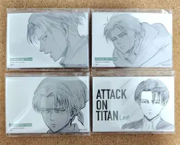 진격의 거인 WIT STUDIO 스퀘어 캔뱃지 리바이 4개 세트