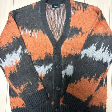 새상품 AZUL by moussy 아가일 무늬 가디건 F