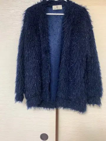 WORLD WIDE LOVE! 네이비 가디건 반짝반짝