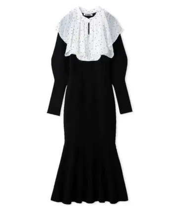 SNIDEL Sustainable 스퀘어 컬러 니트 원피스