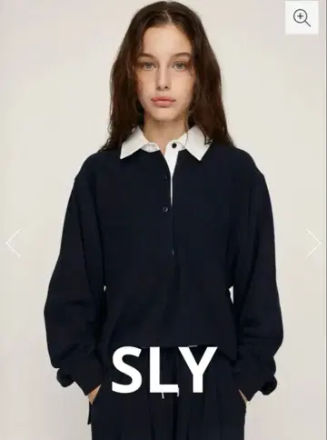 SLY 맨투맨 라거 셔츠 디자인 네이비