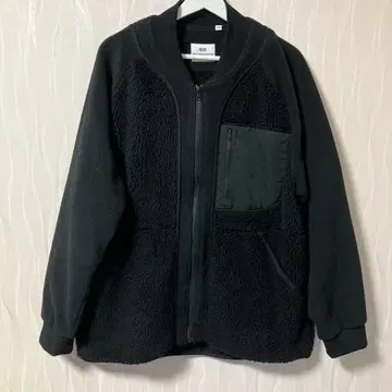 [새상품급] 유니클로 x 화이트 마운티니어링 플리스 자켓 MUJI 블랙