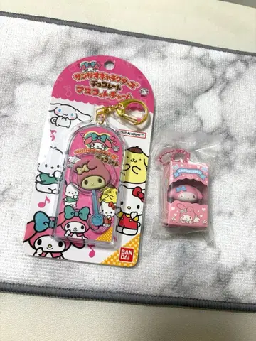 산리오 캐릭터즈 마스코트 참 피규어 마이멜로디 2개