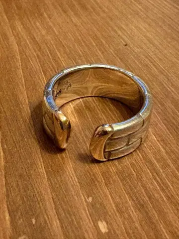 ete K10 금 은 콤비네이션 반지 11호 ete silver 925