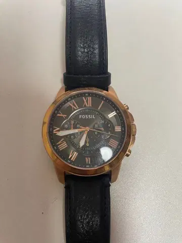 FOSSIL 손목시계 블랙/골드