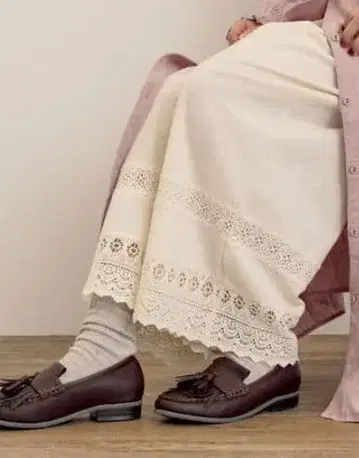 사만사 모스모스 흡습 발열 밑단 레이스 속바지 아이보리