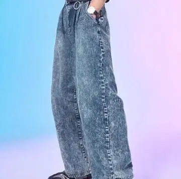 빈티지 메이크 와이드 테이퍼드 데님