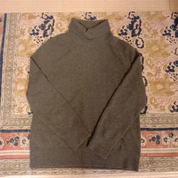 랜즈엔드 모스그린 터틀넥 니트 긴팔