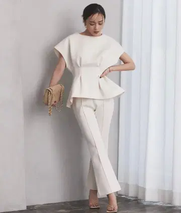 핀턱 스틱 팬츠 anuans