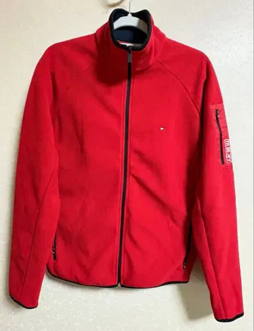 타미힐피거 플리스 자켓 빨간색 M 사이즈 TOMMY