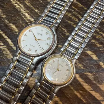 페어 Seiko 엘레강스 아날로그 손목시계 Water Resistant