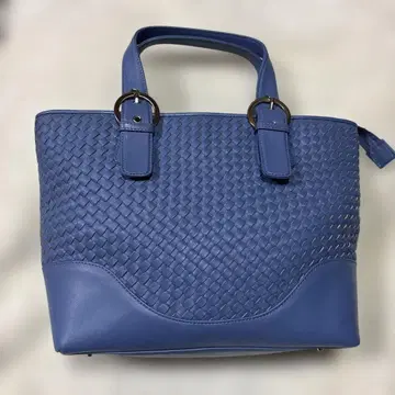 HAMANO 하마노 가죽 공예 인트레차트 토트 핸드백 파랑