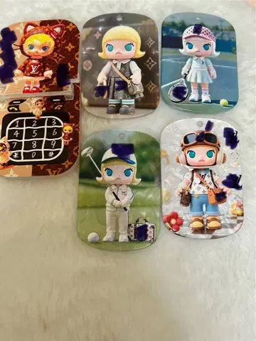 MORRY 로고 플레이트 휴대폰 참 세트