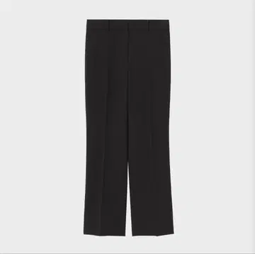 PLST 플라스테 트리아세테이트 블렌드 슬릿 플레어 팬츠 블랙 L 사이즈