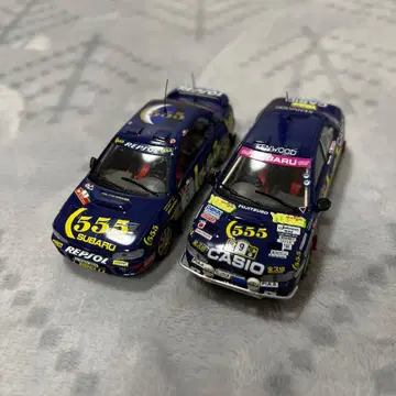 trofeu SUBARU 555 미니카 1/43 2대 세트