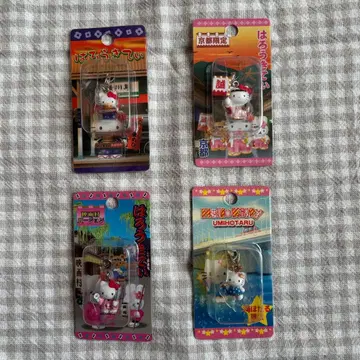 헬로키티 고토치 우미호타루 교토 영화촌 도게노카마메시 지퍼 마스코트