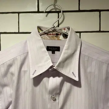 폴 스미스 컬렉션 연보라 스트라이프 와이셔츠