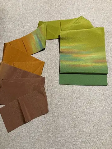 4 9치 나고야 오비 크레이프 원단 그라데이션 색상 변경