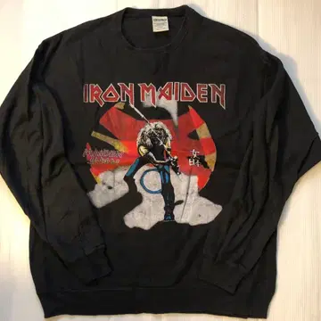 아이언 메이든 IRAN MAIDEN L 속기모 밴딩 맨투맨