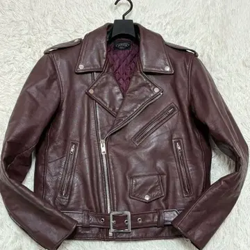 혼 웍스 레어 LL 소가죽 더블 라이더 자켓 퀼팅 가죽