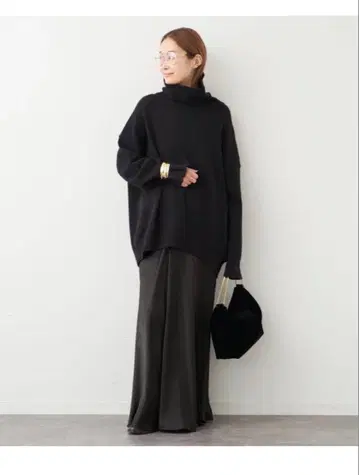 Deuxieme Classe light 터틀넥 블랙