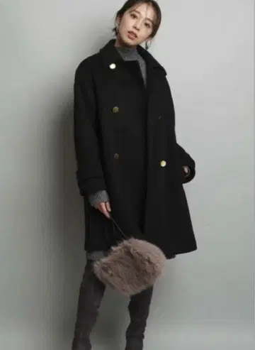 새상품 택 저스길리티 울 P코트 24AW M 58300엔