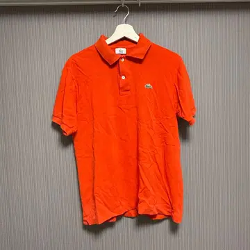 LACOSTE 오렌지 피케 셔츠 라코스테