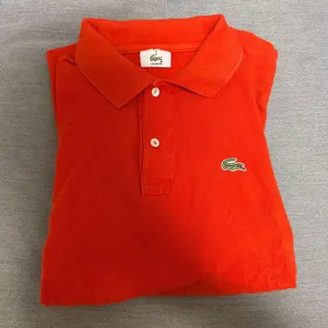 LACOSTE 오렌지 피케 셔츠 라코스테