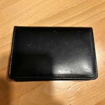 화이트하우스콕스 Whitehouse cox 천연 가죽 명함지갑 블랙