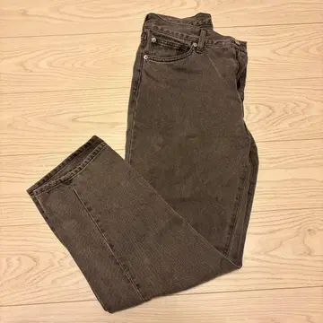 오가닉 데님 테이퍼드 청바지