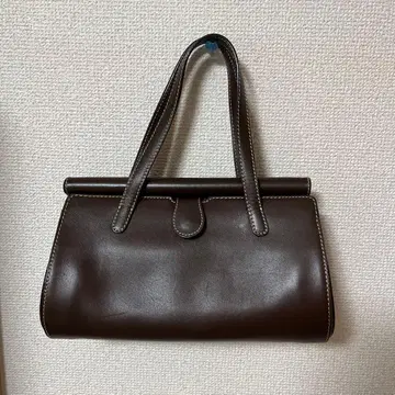 키타무라 다크 브라운 핸드백