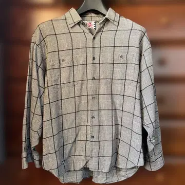 SON OF THE CHEESE Big Check Shirt L