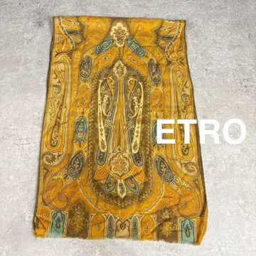 에트로 ETRO 페이즐리 스톨 머플러 브라운 계열