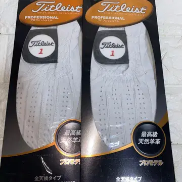 새상품 타이틀리스트 프로페셔널 그로브 천연 양가죽 21cm x 2