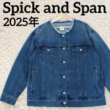 [컨디션 최상] 2025년 스픽 앤 스팬 데님 노카라 자켓 신상